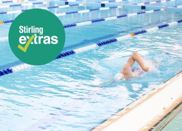 Image of a man swimming in a lap lane at Stirling Leisure Inglewood